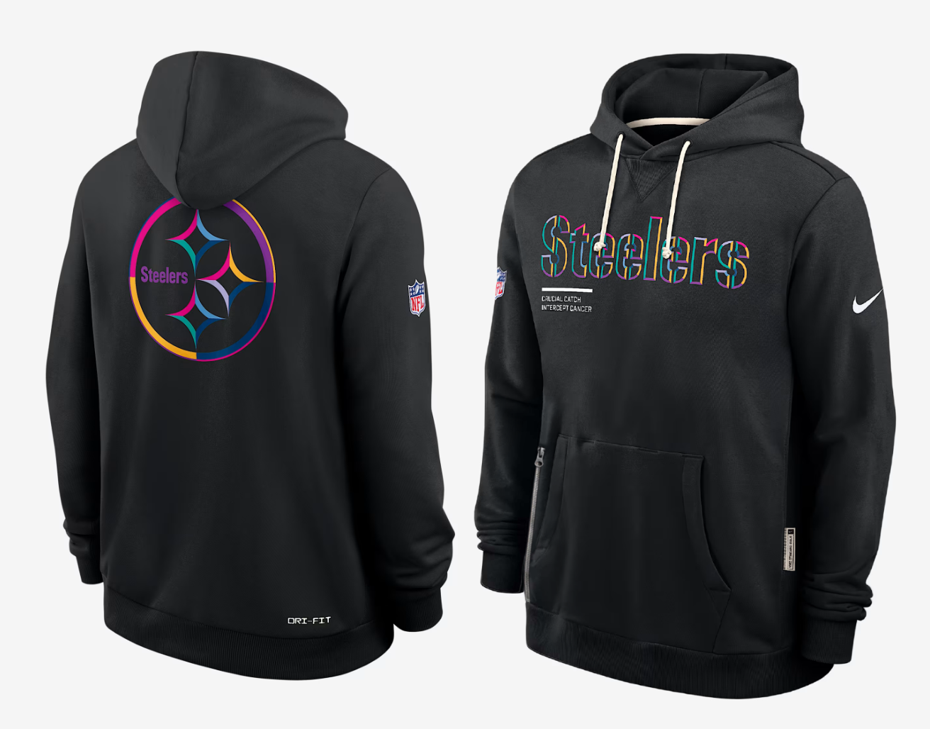 Men Pittsburgh Steelers black 2025 Nike NFL hoodie->pittsburgh steelers->NFL Jersey